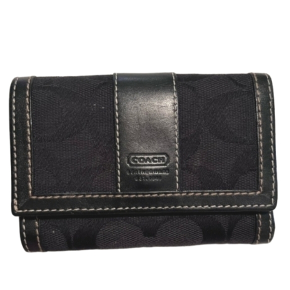 COACH Tri-fold Signature Jacquard Credit Card Wallet NWT - Picture 10 of 10